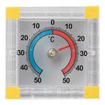 Термометр оконный биметаллический, квадратный